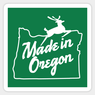 Made in Oregon - White Sticker